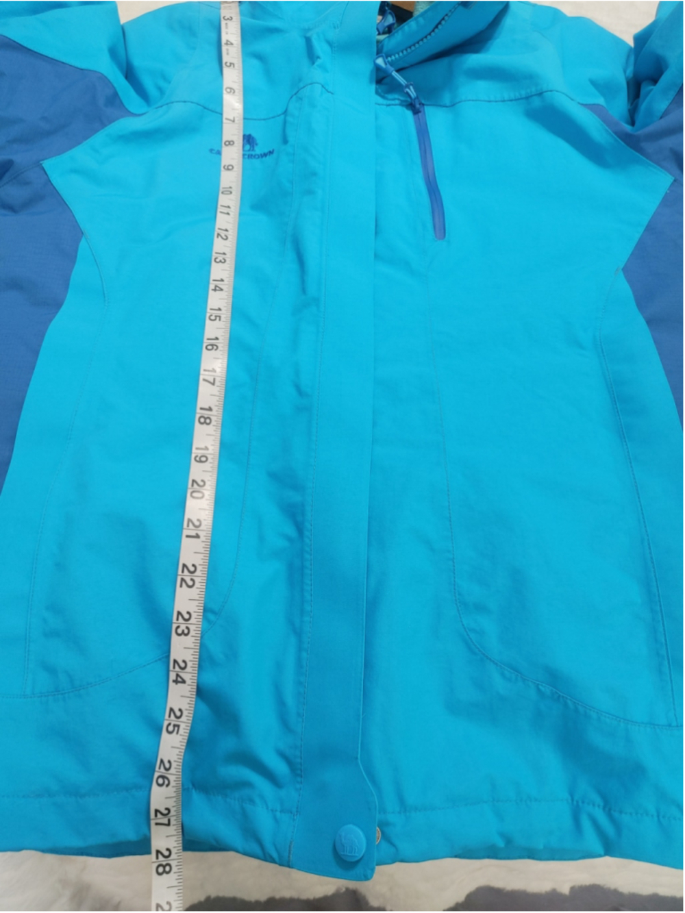 Women's Camel Crown Ski 3 in 1 Windbreaker Jacket L Bright Turquoise - Picture 12 of 15